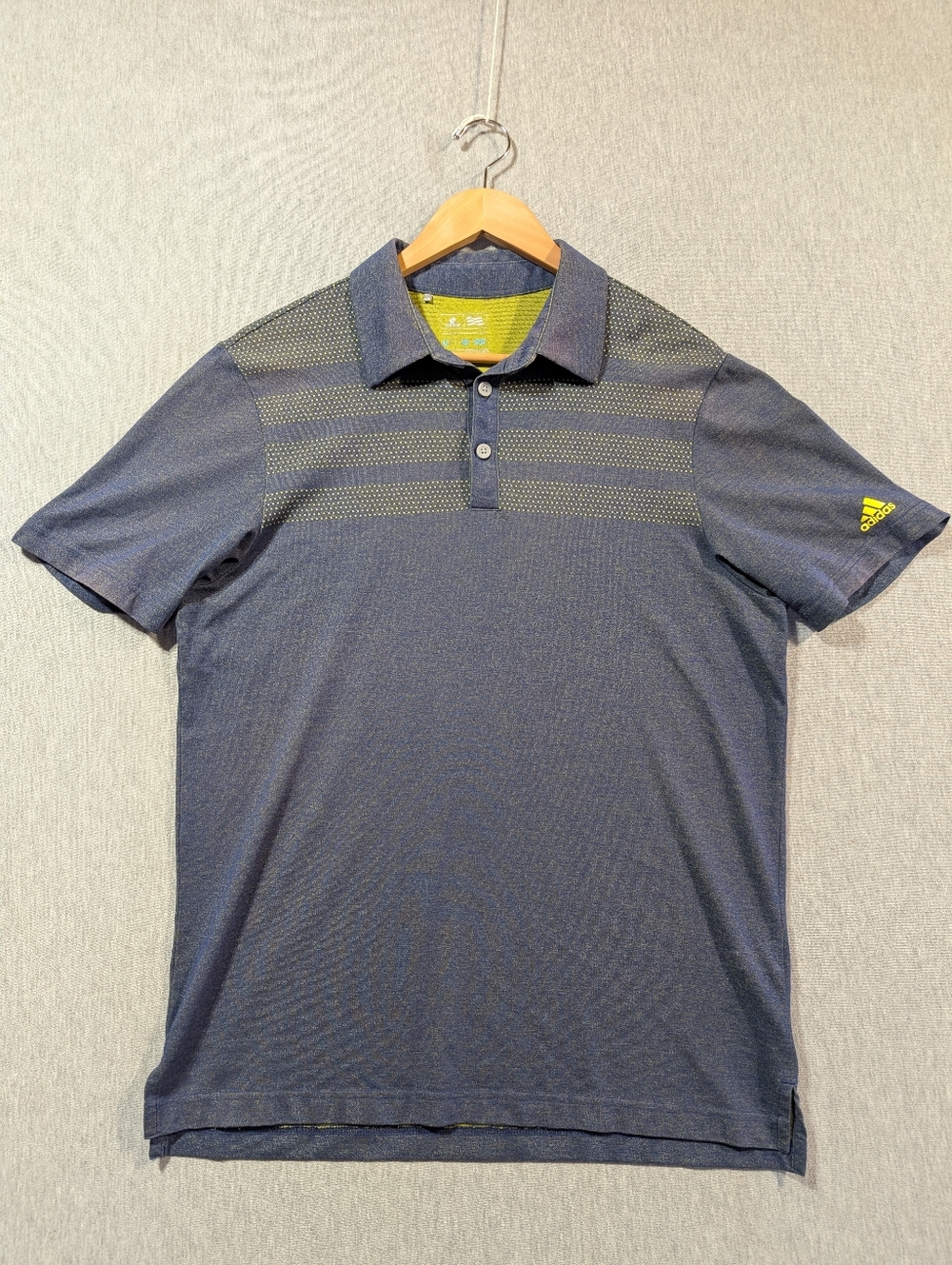 Adidas ClimaCool Golf Polo Shirt Men's Medium Blue Green